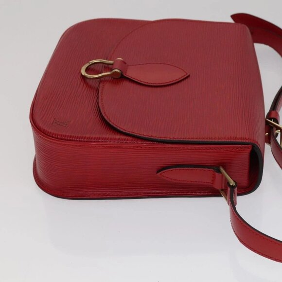 LOUIS VUITTON Epi Saint Cloud GM Shoulder Bag Red M52197 LV Auth 111225 - Picture 3 of 16